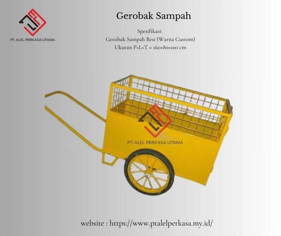 Gerobak Sampah Besi (Warna Custom)