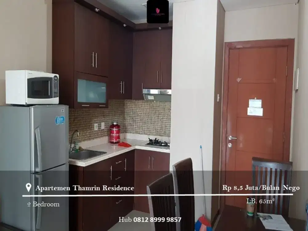 Dijual Dan Disewakan Apartement Thamrin Residence Mid Floor 2BR Full Furnished