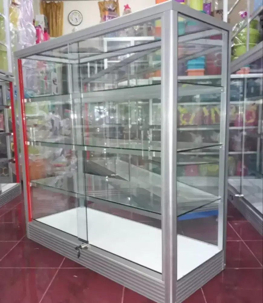 Etalase Toko Panjang 1Mx1M Barang Baru & Ready