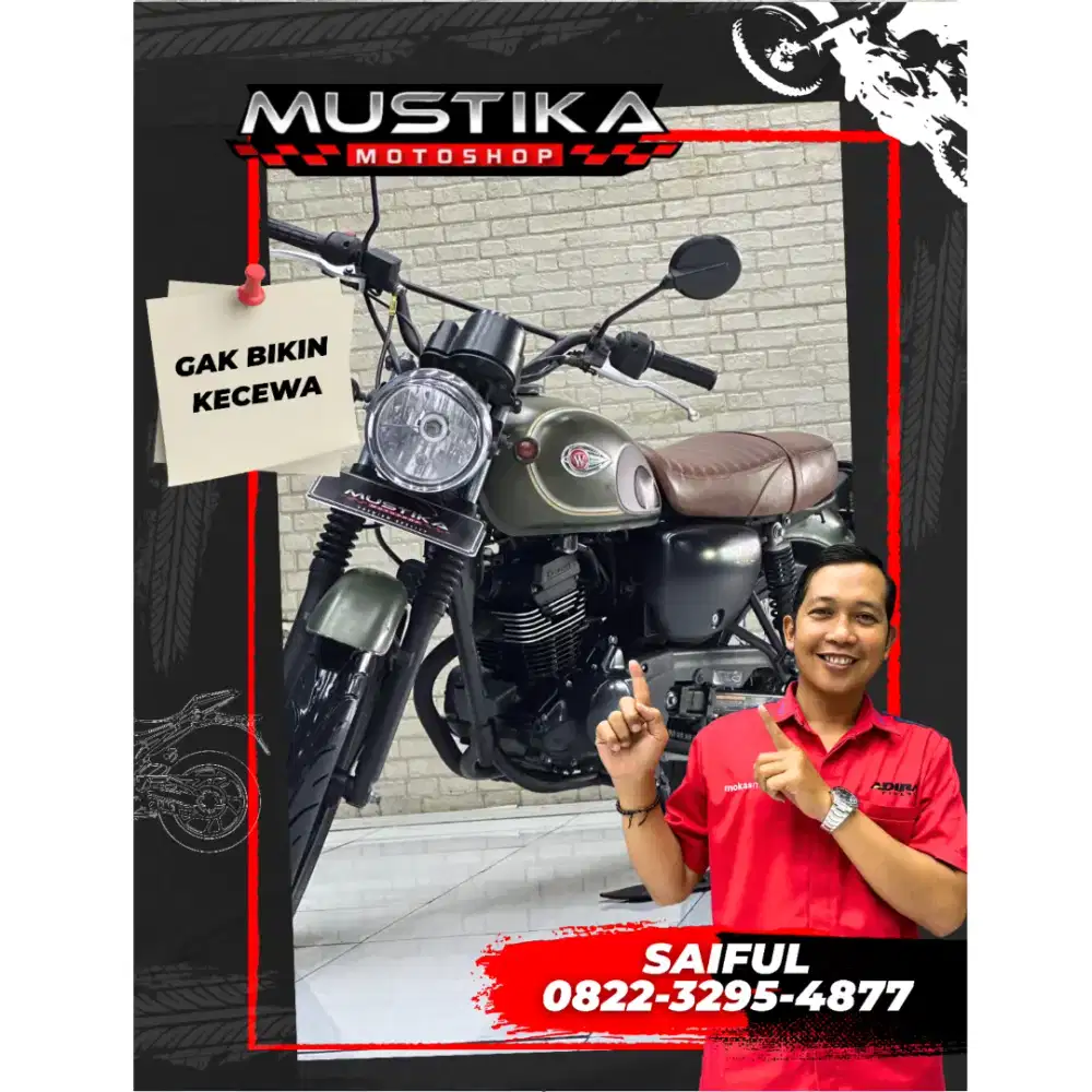 Perfect Condition!!Kawasaki W175 SE 2020 Plat Jatim Mulus-Mustika