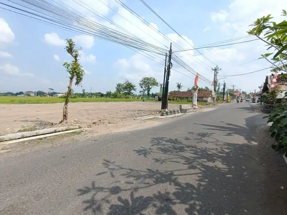 Tanah Murah di Jl. Sambiroto, Kalasan : Tepi Aspal SHM