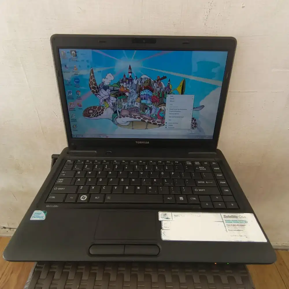 JUAL LAPTOP TOSHIBA SATELLITE C640 INTEL PENTIUM P6200 RAM4GB HDD320GB