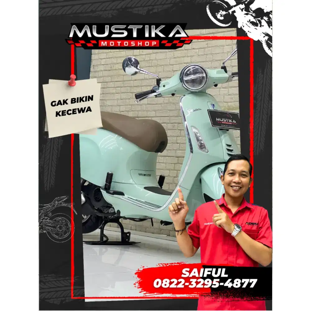 Perfect Condition!!Vespa Primavera Green Relax 2022 N Kota-Mustika