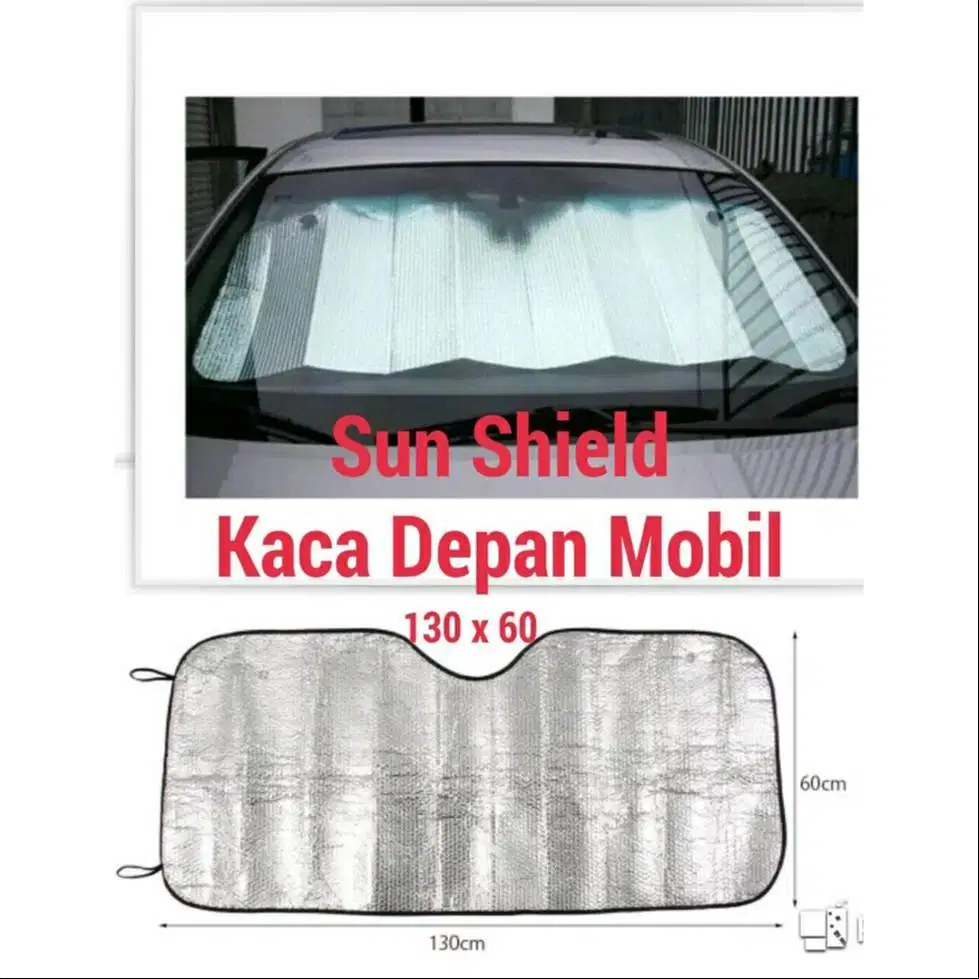 Sun Shield Sunshield Pelindung Panas Dashboard Tirai Kaca Depan Mobil