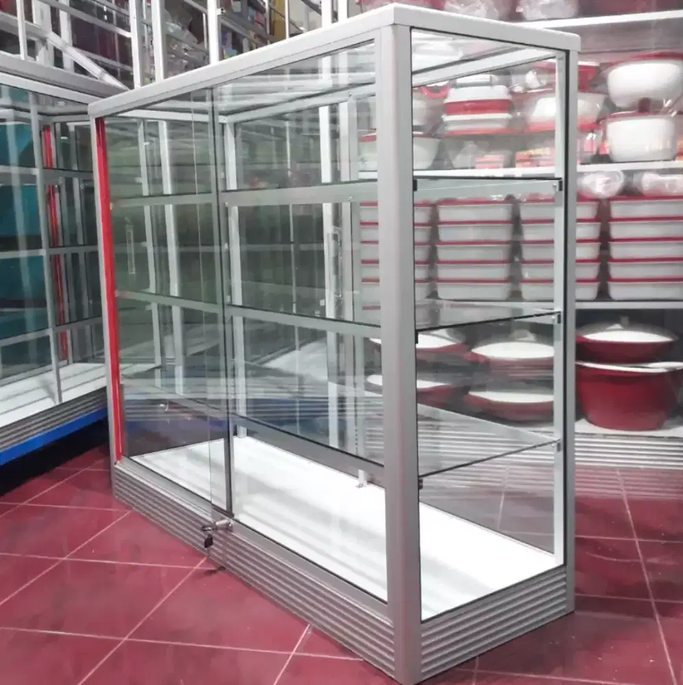 Etalase Panjang 1,2Mx1M Buat Usaha