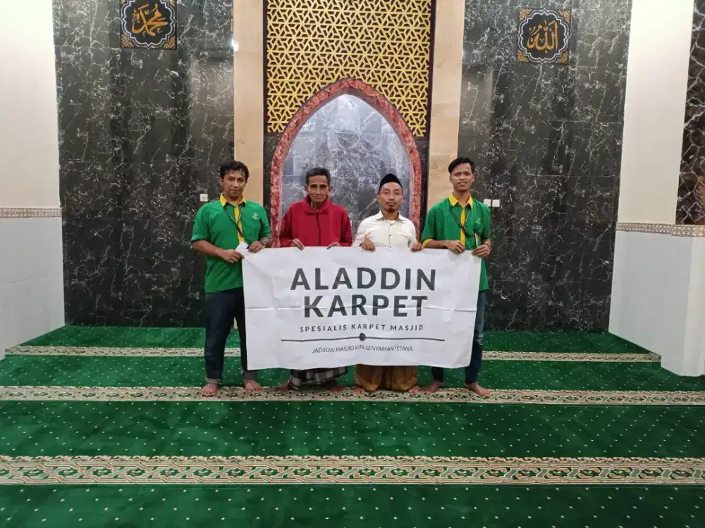 KARPET MASJID SAJADAH METERAN KUALITAS LOKAL BENANG LEMBUT SBY