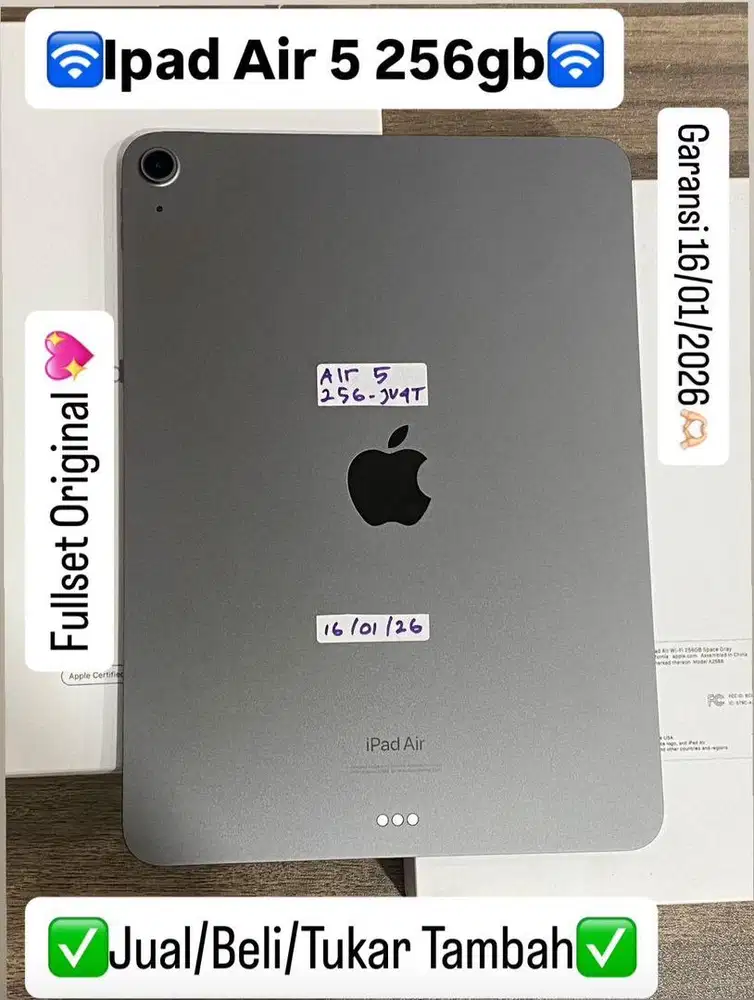 Ipad air m1 256gb ex inter like new bisa di cicil 0%