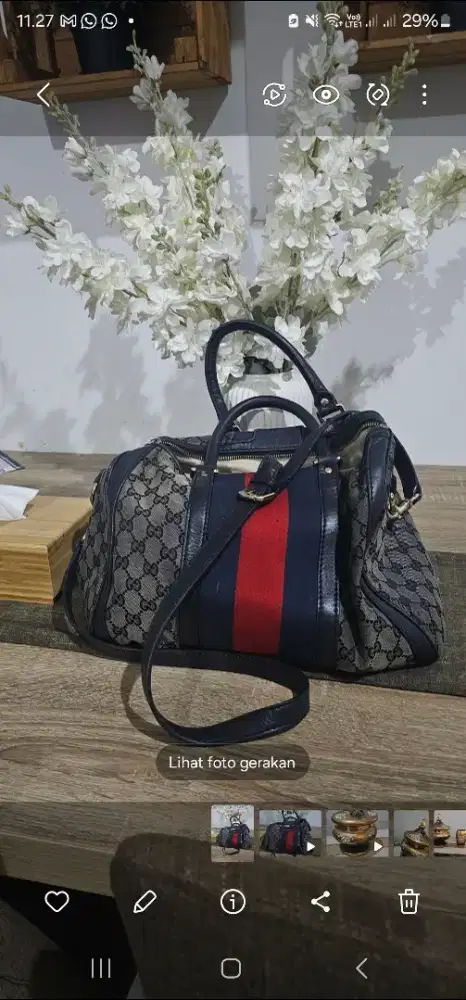 Gucci canvas bag joy boston vintage