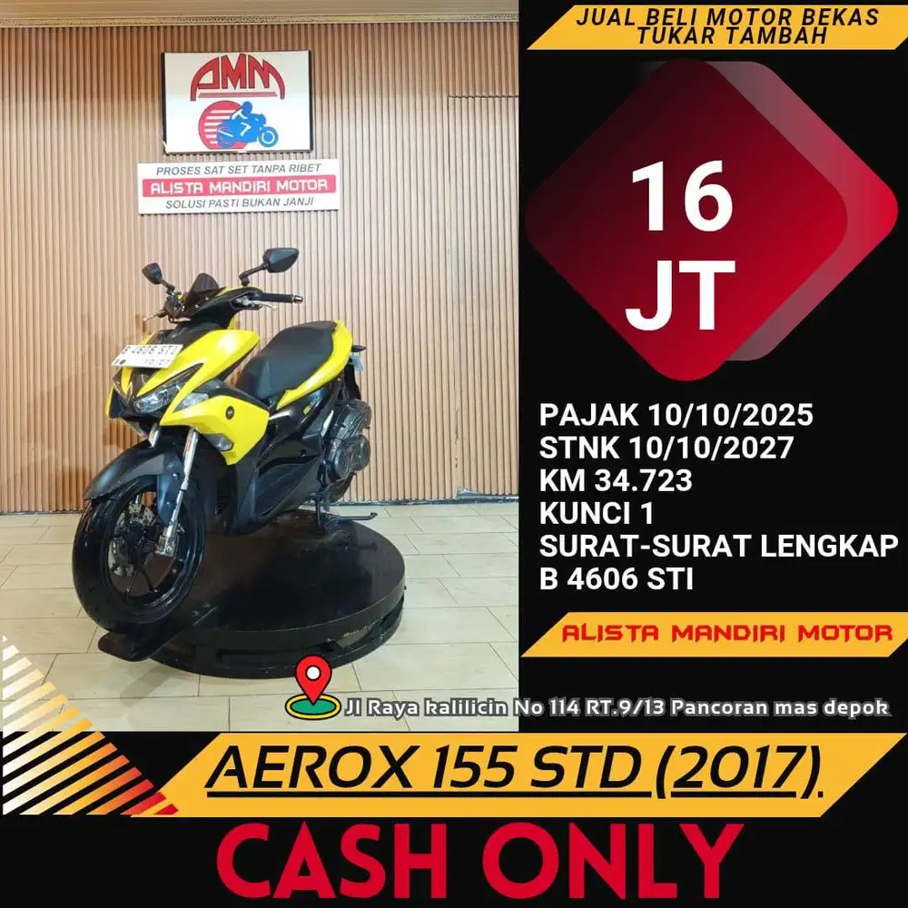 YAMAHA AEROX VVA TH 2017 BISA BAYAR VIA CC / PAYLATER