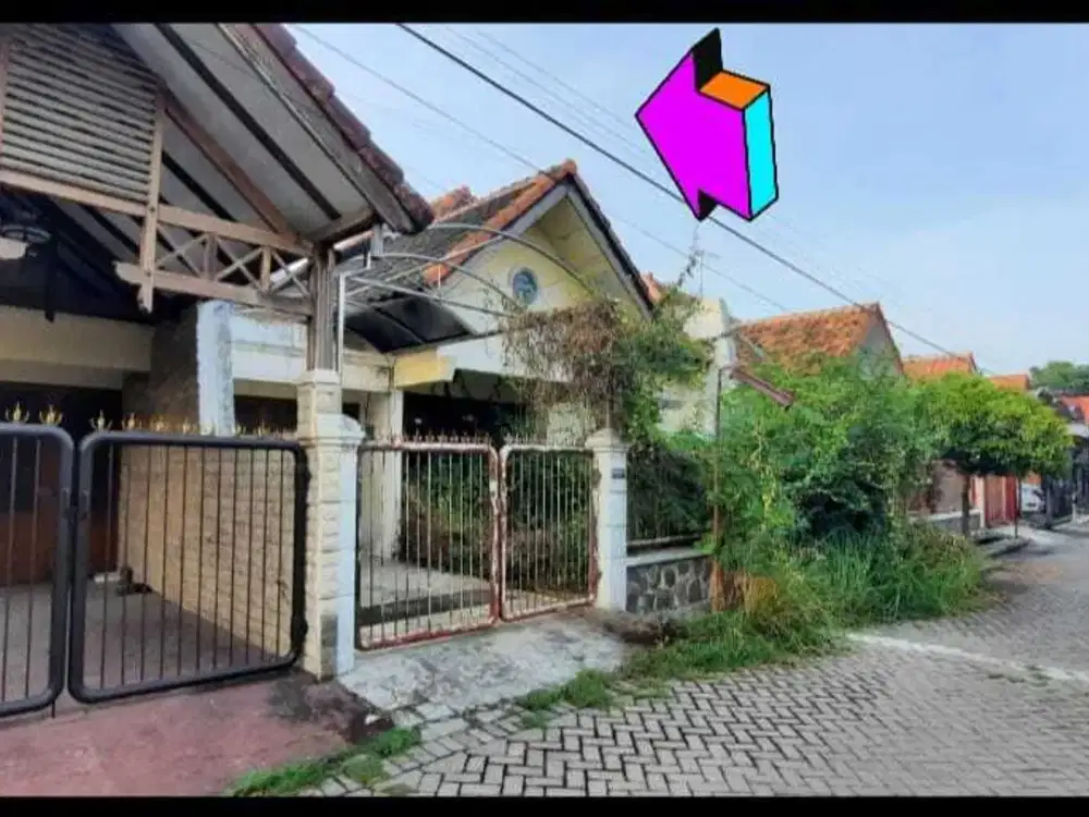 Dijual Rumah Wisma Mukti Butuh Renovasi Total! Dkt Manyar Kertajaya!