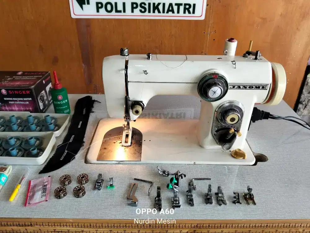 Mesin jahit Multifungsi JANOME ori JAPAN komplit siappakai garansi