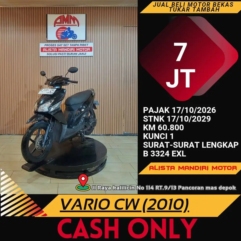 VARIO CW 2010 MOTOR MATIC HARGA MURAH PAJAK HIDUP