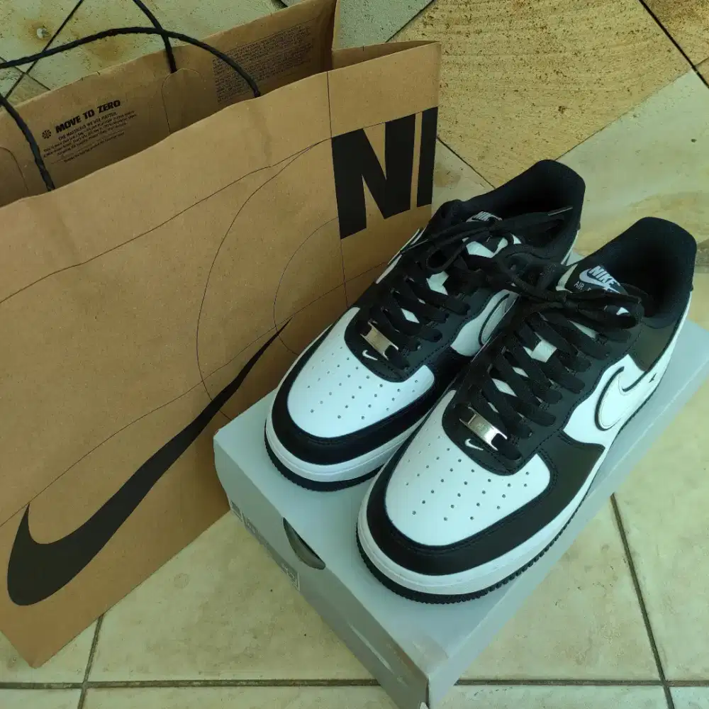 Nike Air Force 1 '07 Black White AF1 Panda Original Resmi BNIB no Dunk