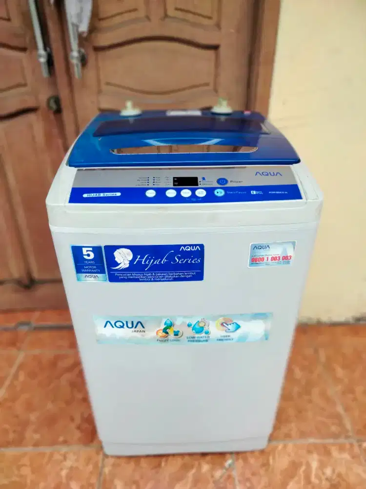 Jual mesin cuci 1 tabung sudah manual merk Aqua kapasitas 8 kg