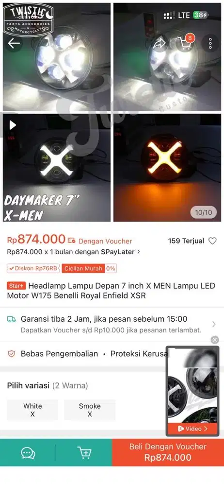 DAYMAKER X XSR155 W175 Tanpa Batok