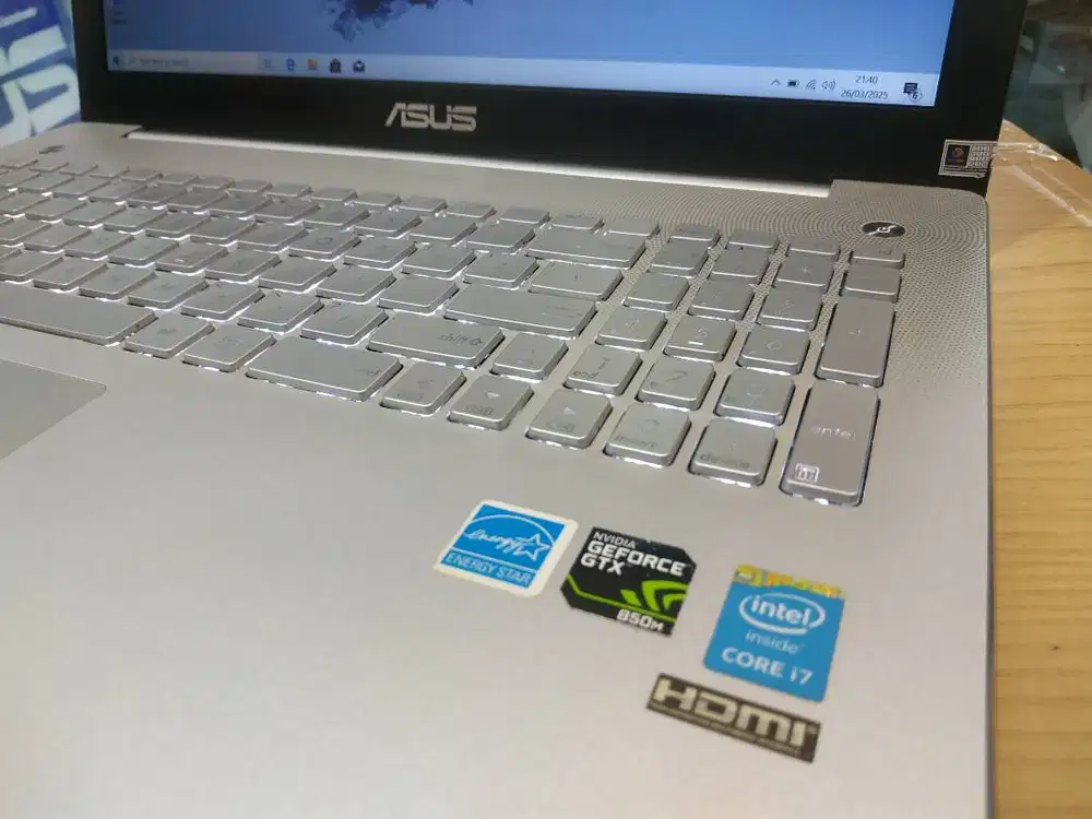 SALE LAPTOP ASUS N550JK CORE i7 RAM 16GB SSD 512 NVIDIA