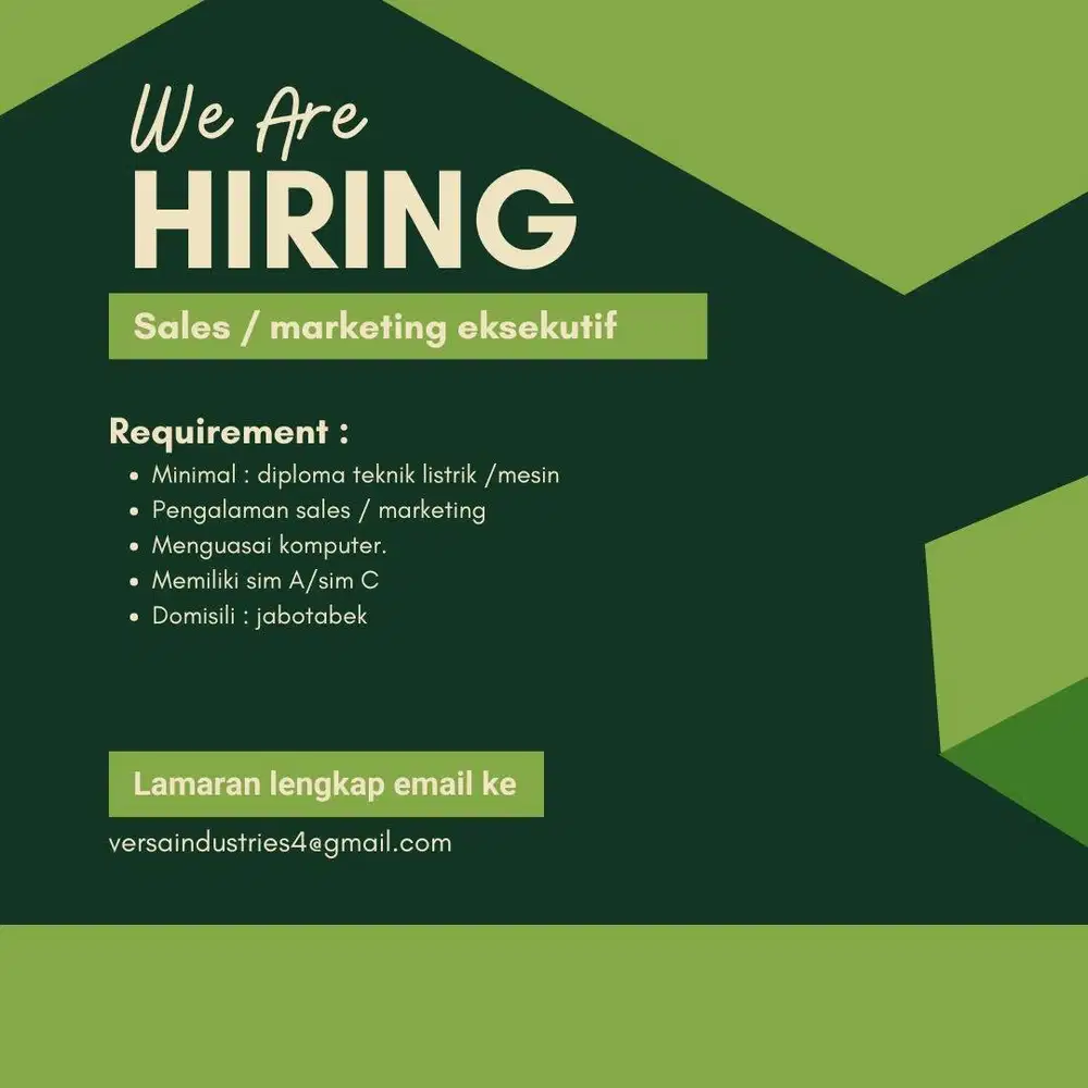 Sales / marketing eksekutif