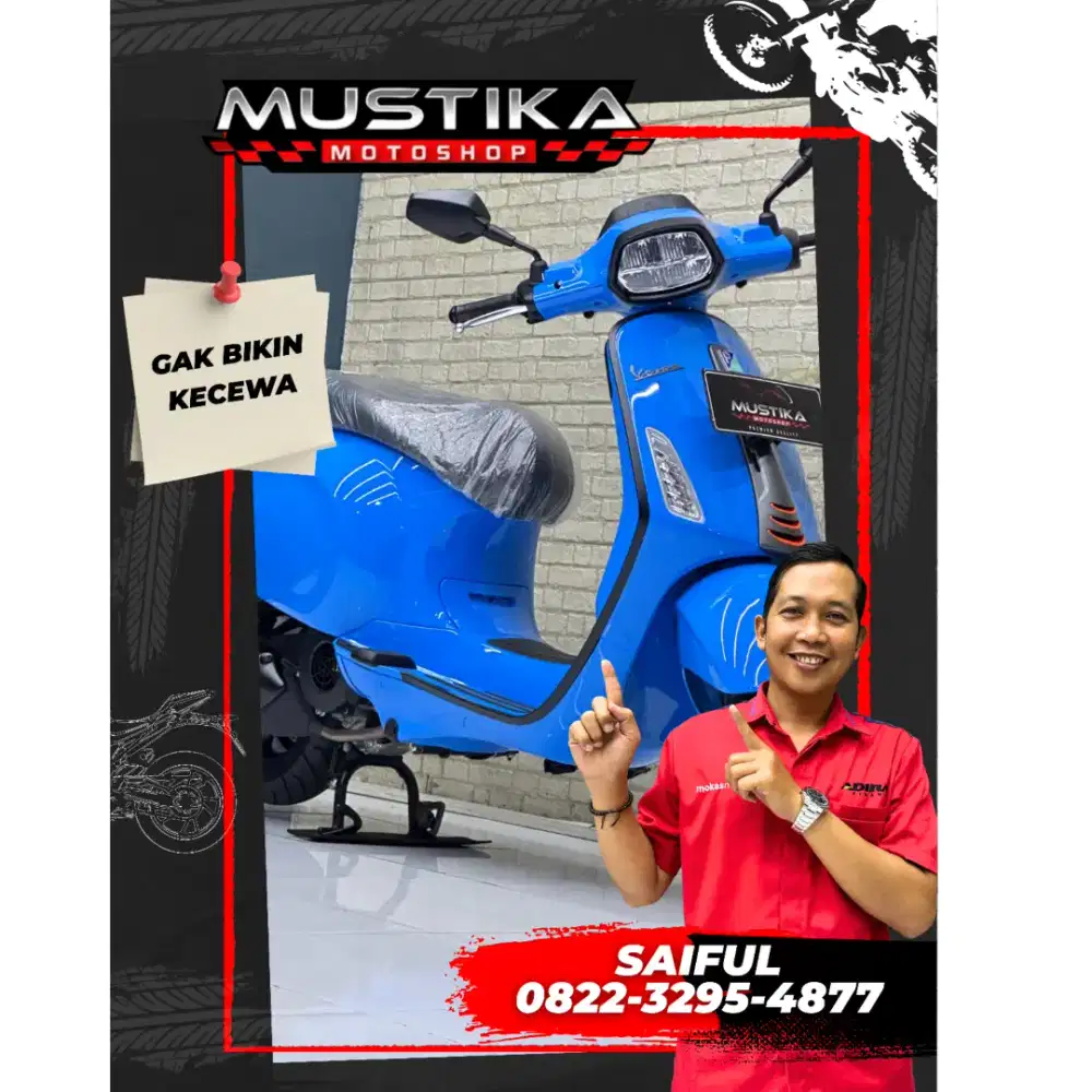 Odo 0 Bekas Rasa Baru!!Vespa Sprint S 2025 Warna Terbaru-Mustika