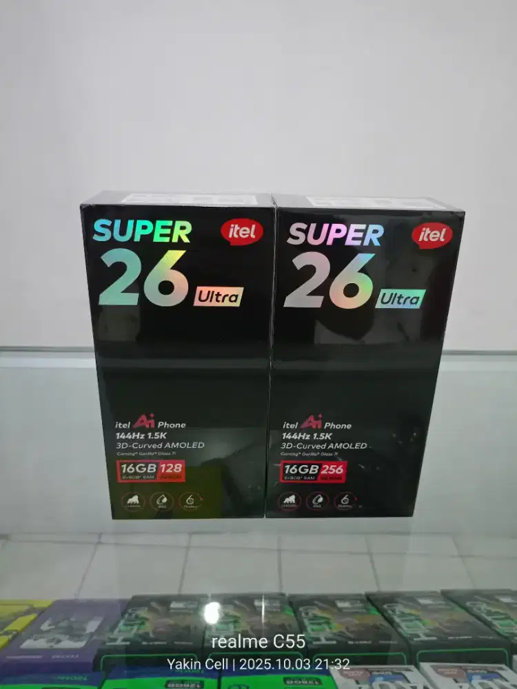 Itel S26 Ultra 8/128 GB Layar Curved AMOLED 144Hz T7300 Garansi Resmi