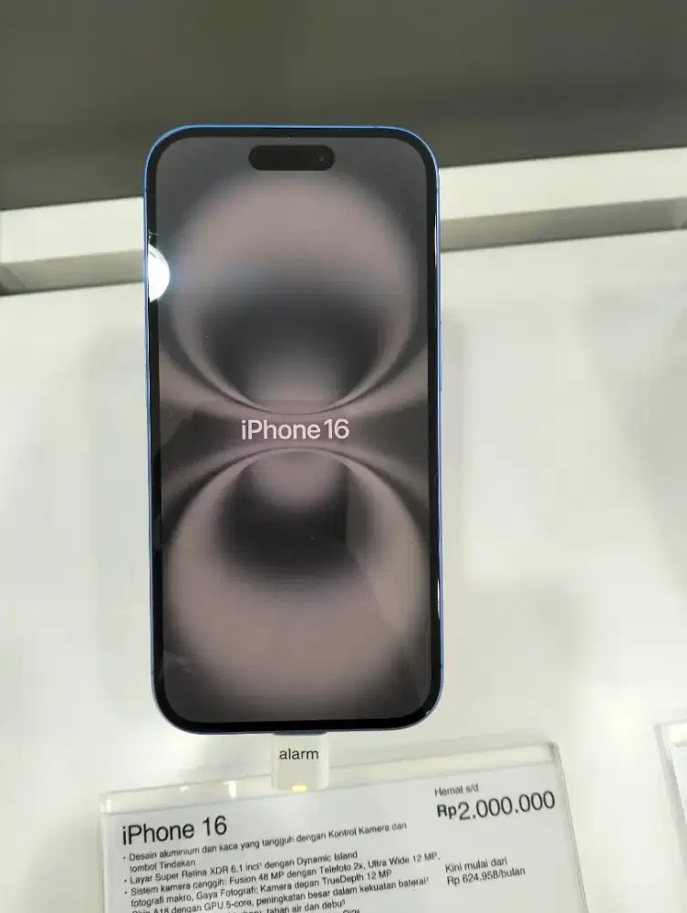 Credit iPhone 16 128GB cicilan bunga mulai 0% free hingga 2x cicilan