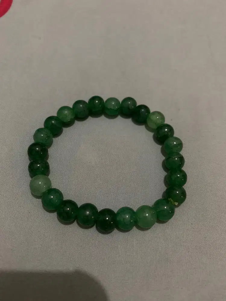 Gelang batu alam skaledon hijau