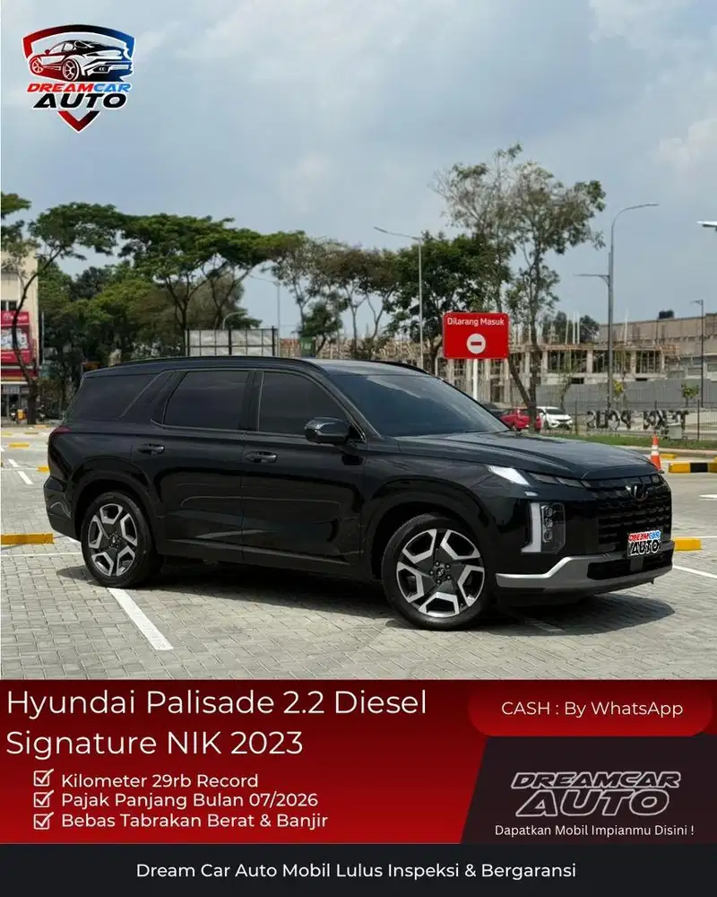 Hyundai Palisade Signature Black on Red Facelift NIK 2023