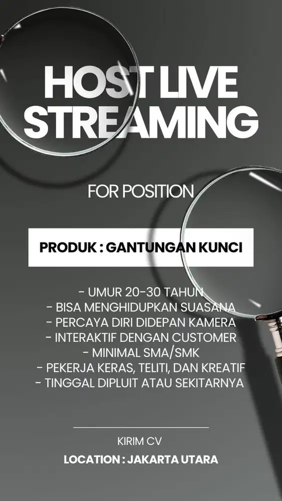 Dicari host live