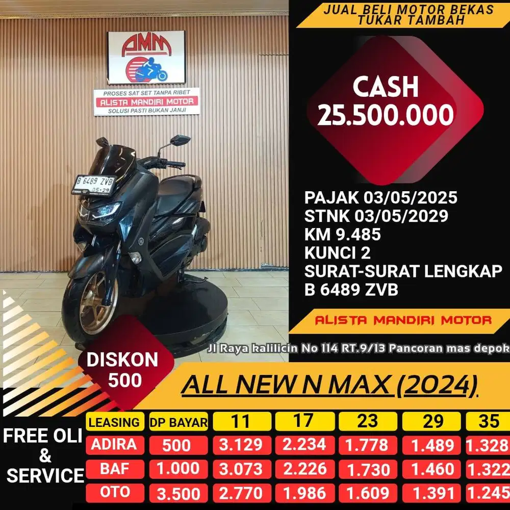 ALL NEW N MAX 155 2024 MOTOR MATIC BISA DI KREDIT RASA BARU