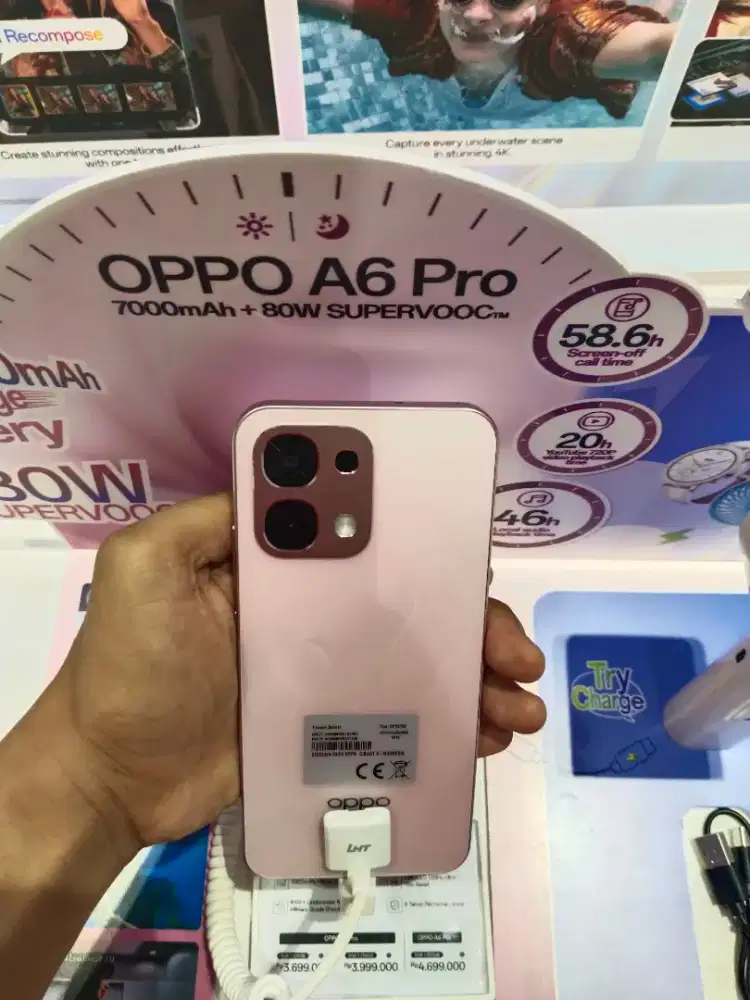 Promo HP oppo A6pro 8 internal 256 gb cicilan hanya pakai KTP