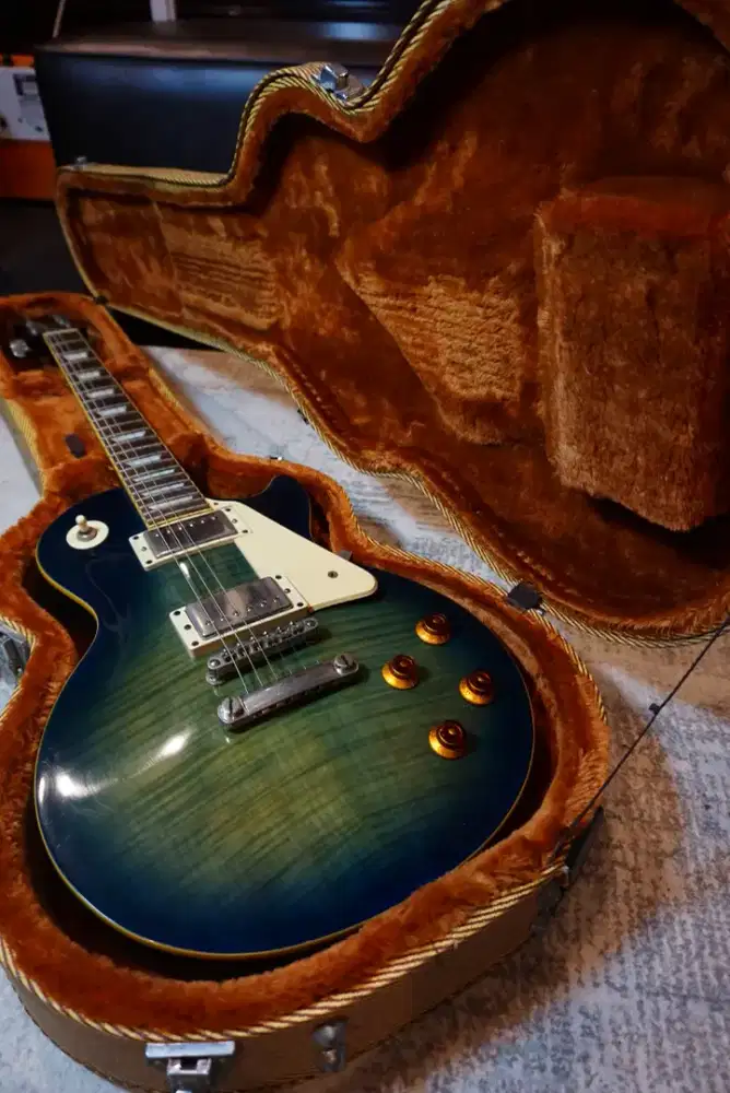 Epiphone Les Paul Standard Pro Translucent Blue MIC 2015 free Hardcase