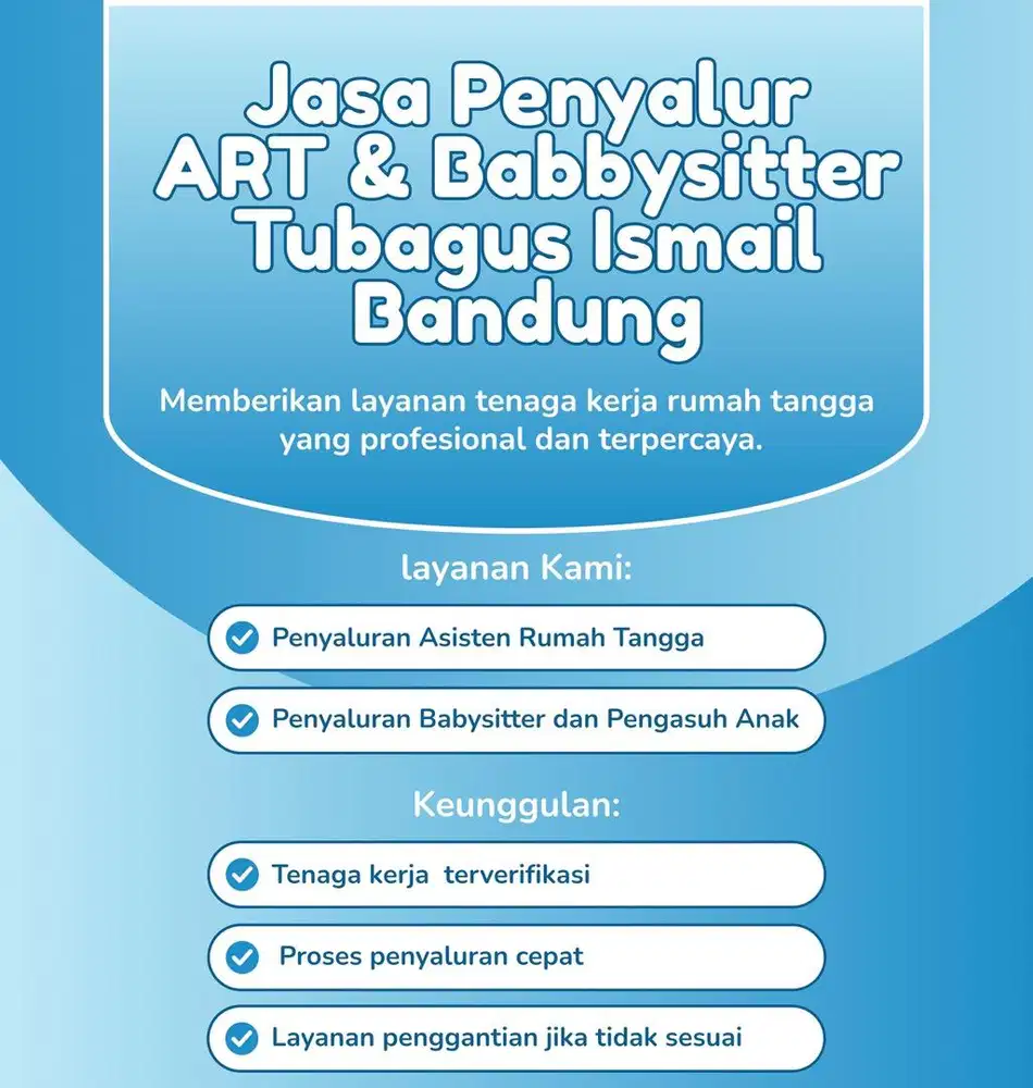 JASA PENYALUR ART & BABYSITTER
