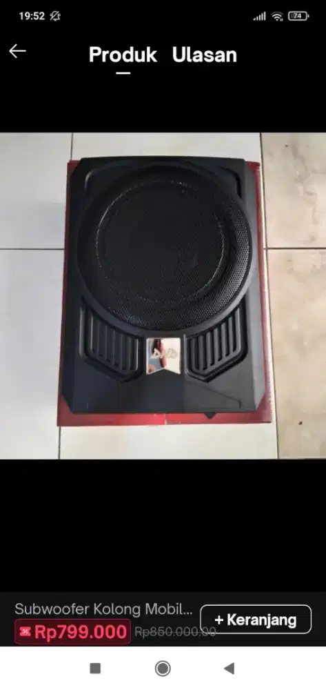 Jual speker kolong