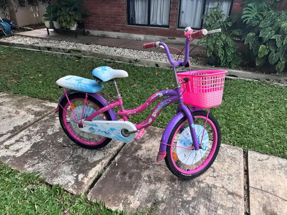 Sepeda Anak Pacific 16 Inci – Warna Ungu Pink, Kondisi Bagus!