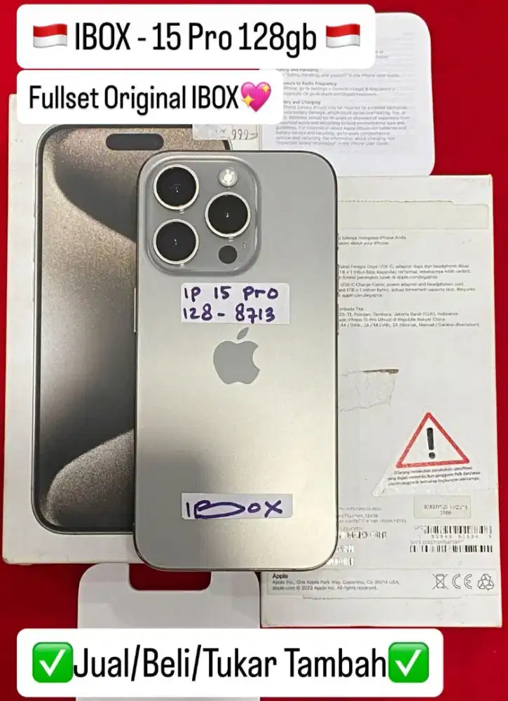 Iphone 15 pro 128GB, bisa cicilan