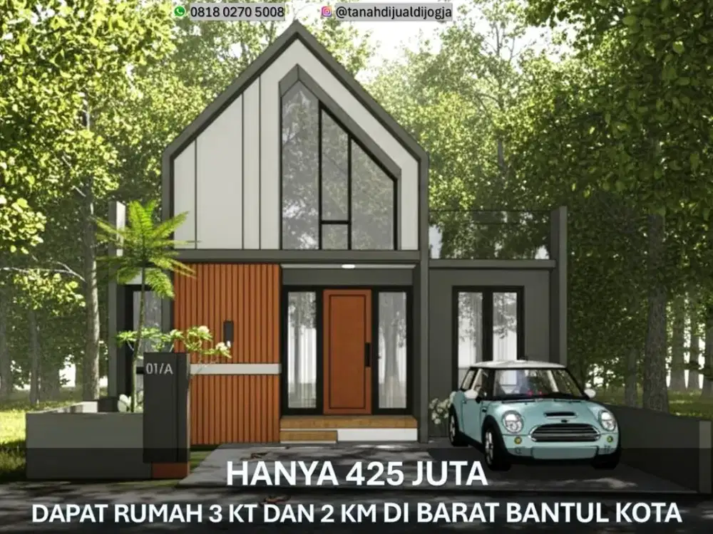 Rumah Dijual Barat Bantul Kota dekat RS PKU Muhammadiyah Proses Bangun