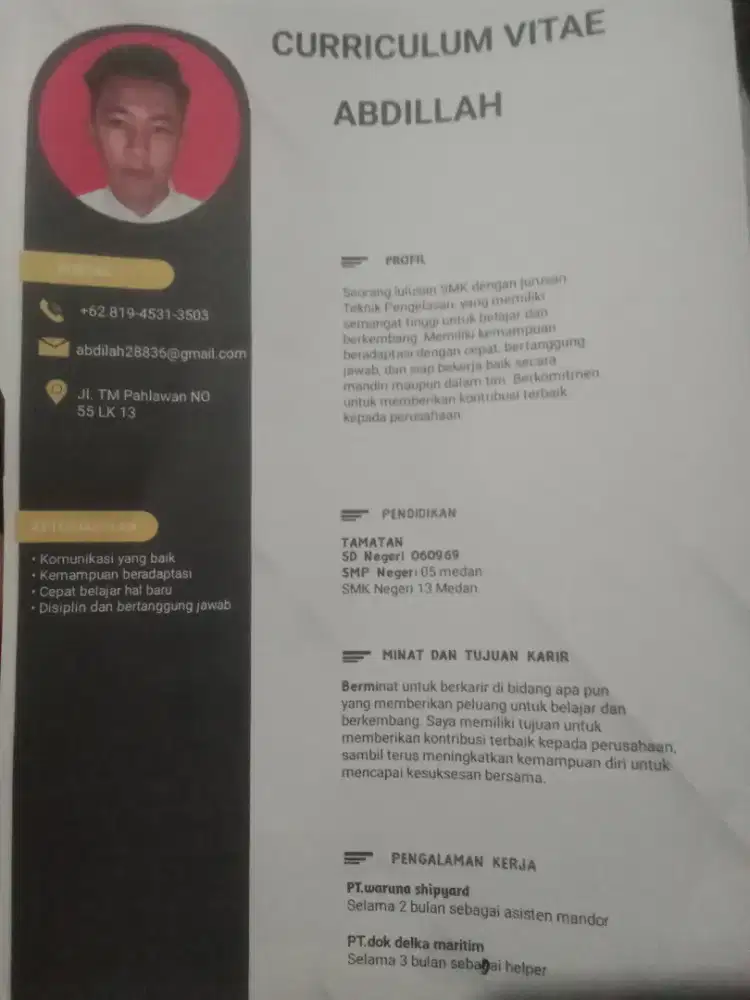 mencari pekerjaan jadi Helper dan asisten