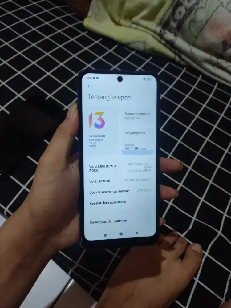 poco x3 pro ram 6+2/128 Snapdragon 860 gaming