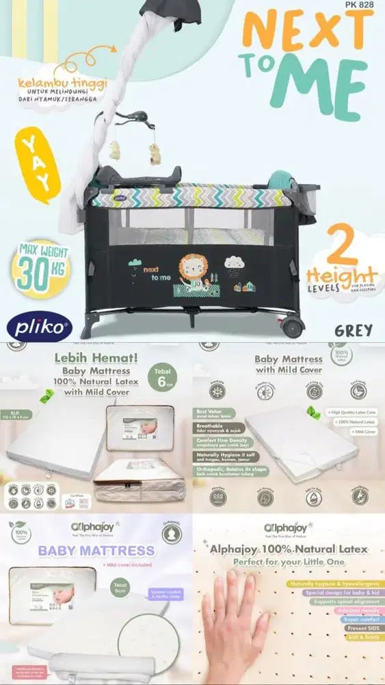 Babycrib with mattress