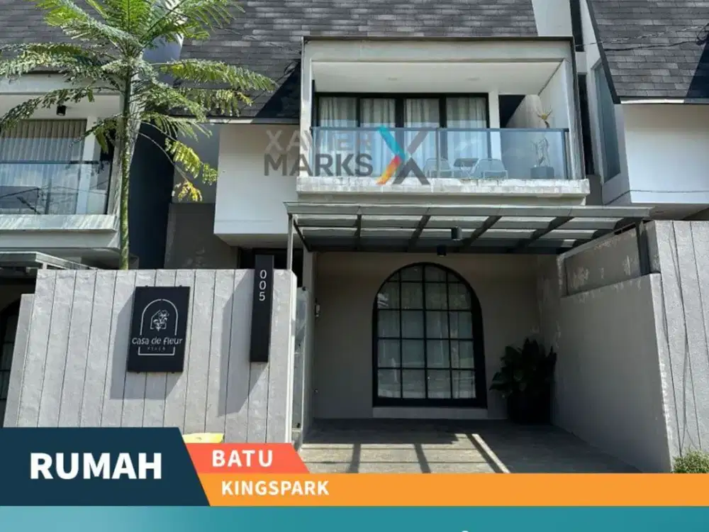 Harga Miring Dijual Rumah Full Furnished dengan Kolam Renang di Batu