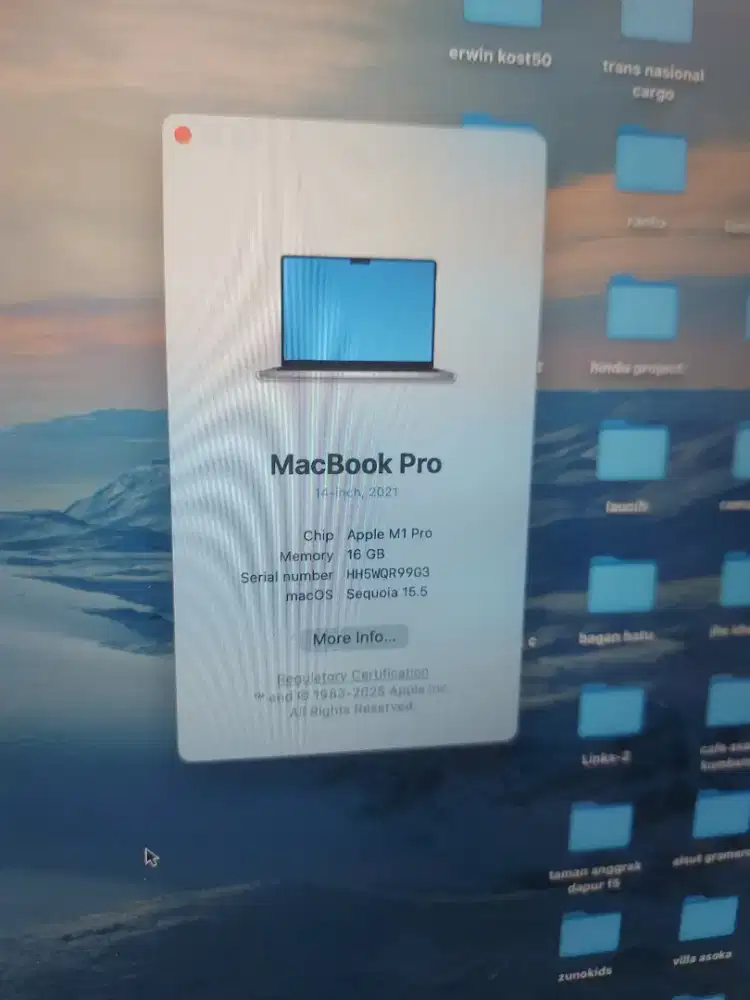 Macbook Pro 2021 14 inch M1 16/512Gb