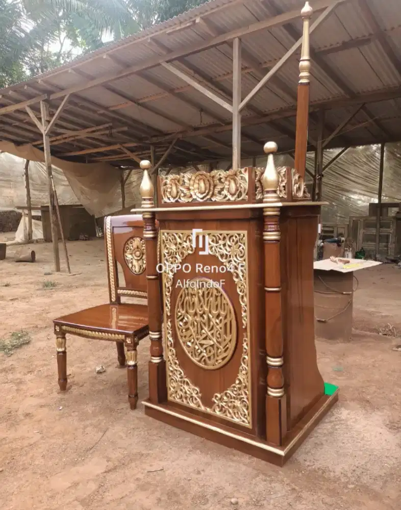 Mimbar masjid podium murah meriah