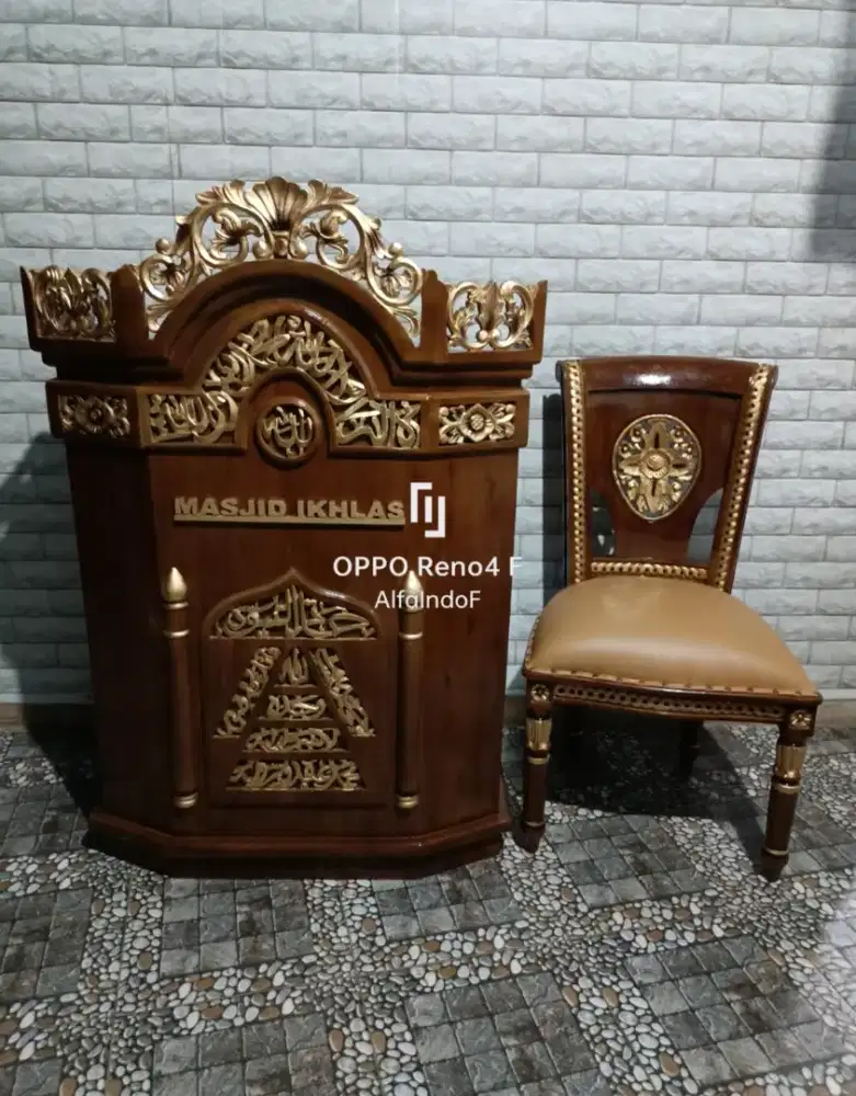 Mimbar masjid podium murah meriah