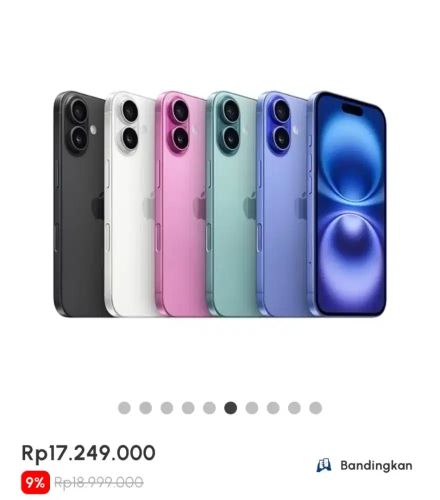 Iphone 16 Plus 128gb bisa cicilan syarat ktp dibantu sampe acc