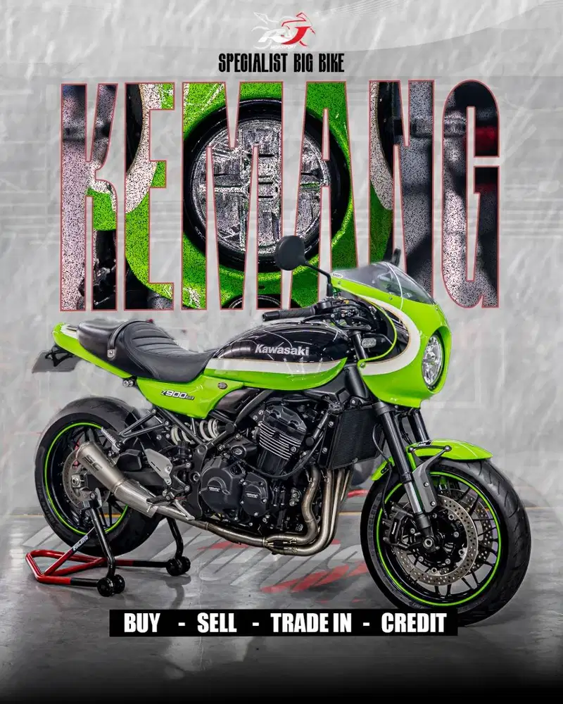 (STNK&BPKB) Kawasaki Z900 Caferacer Nik 2020 Warna Abu2 Odo 5.000 an