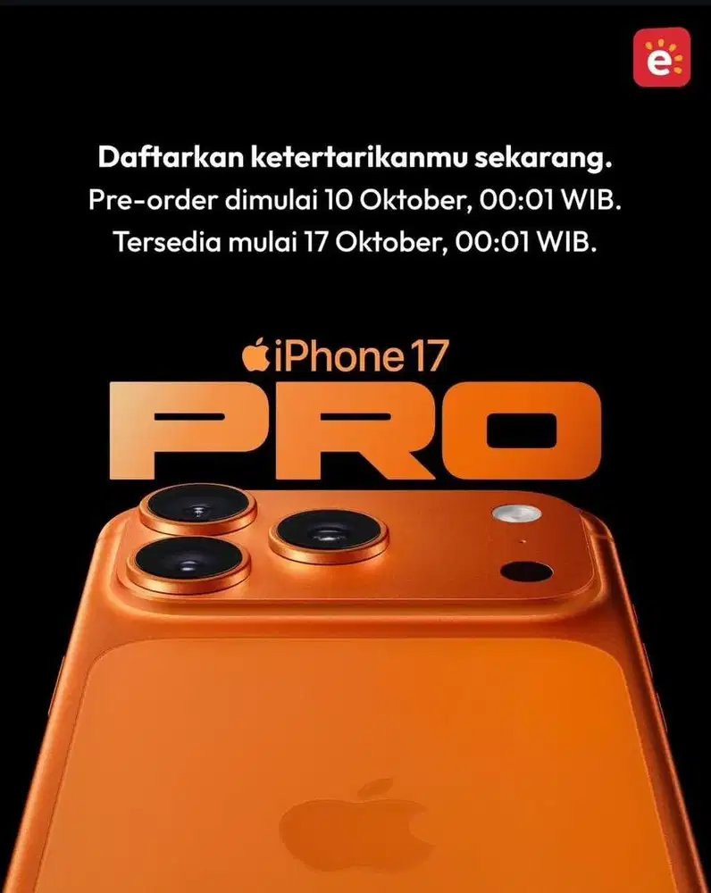 Pre order iphone 17 series cicilan syarat hanya KTP! promo free 2x