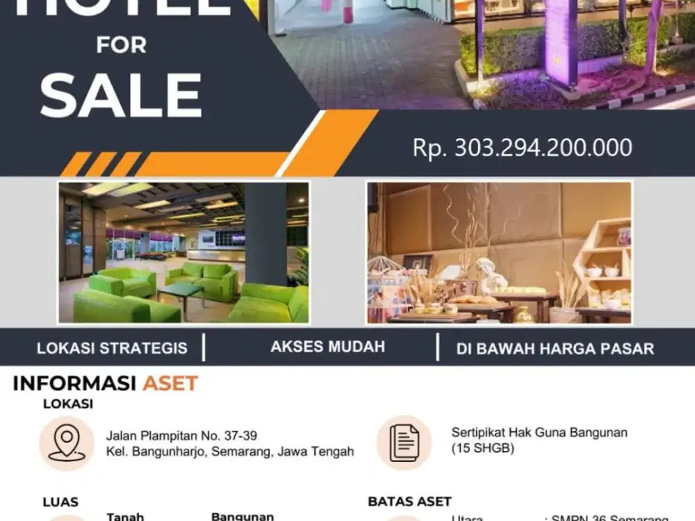 Dijual Hotel Mewah di Pusat Kota Semarang