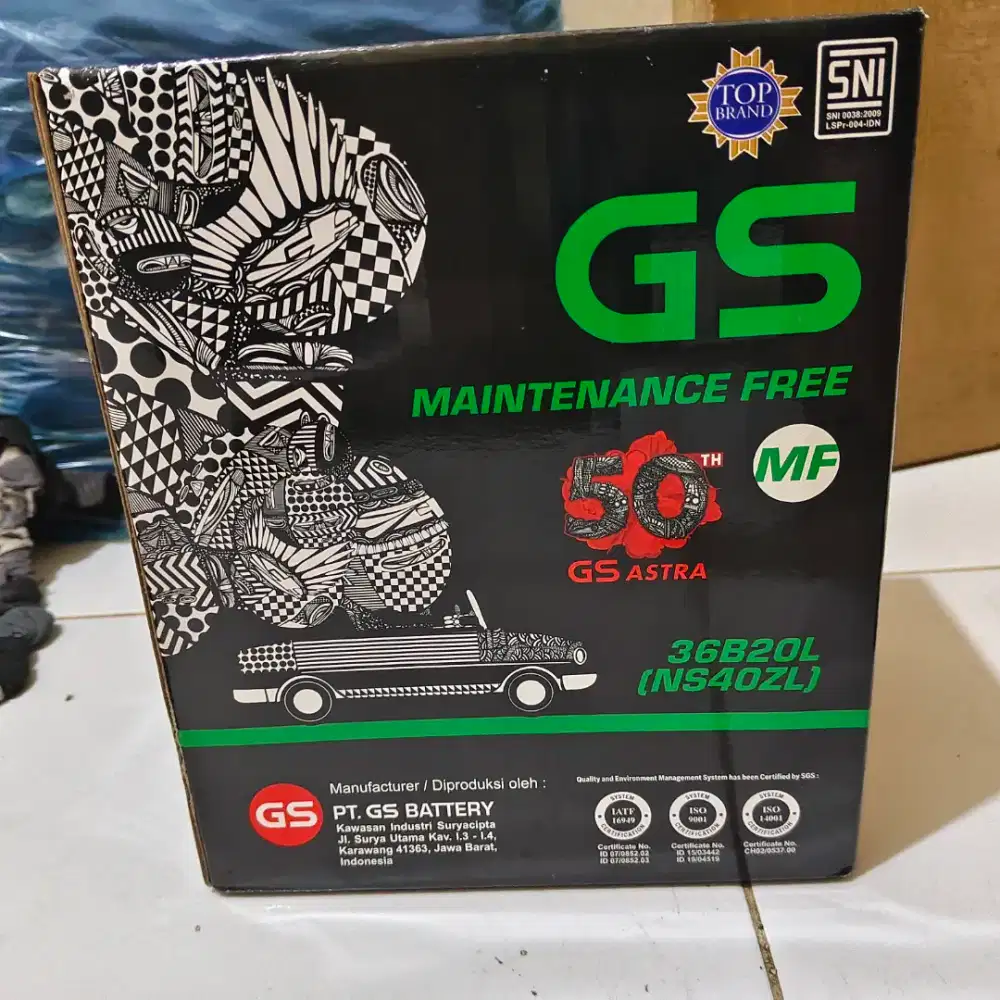 Aki GS Maintennace Free NS40ZL