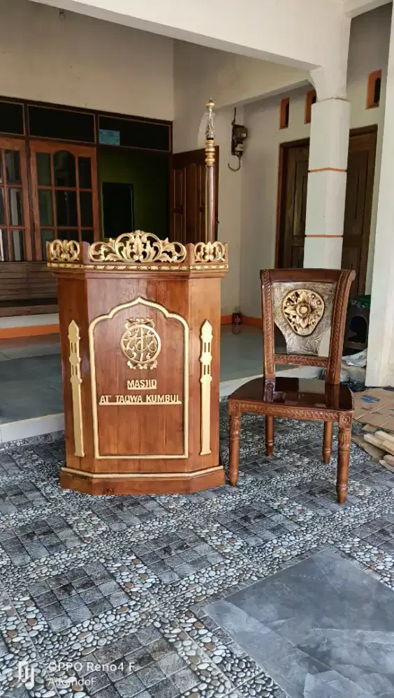 Mimbar masjid podium 16