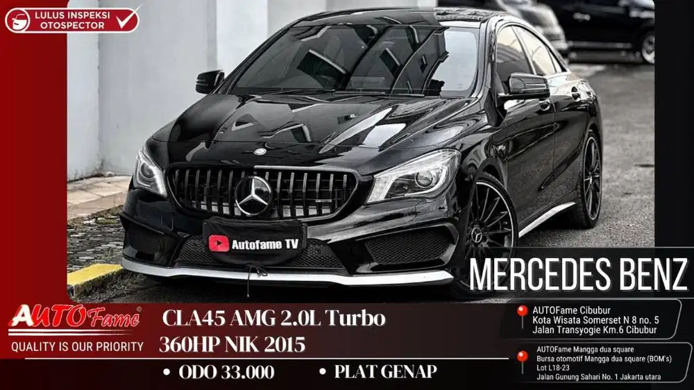 Mercedes Benz CLA45 AMG 2.0L Turbo 360HP NIK 2015