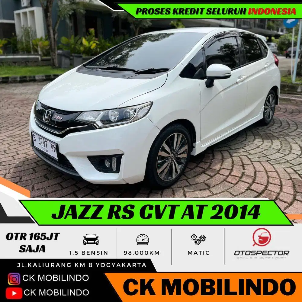 (Dp10jt) All New Jazz RS CVT Matic 2014 ORISINIL Kredit Murah
